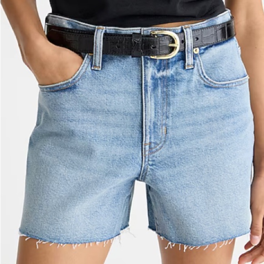 J.Crew High-Rise Denim Short in Elliot Wash
